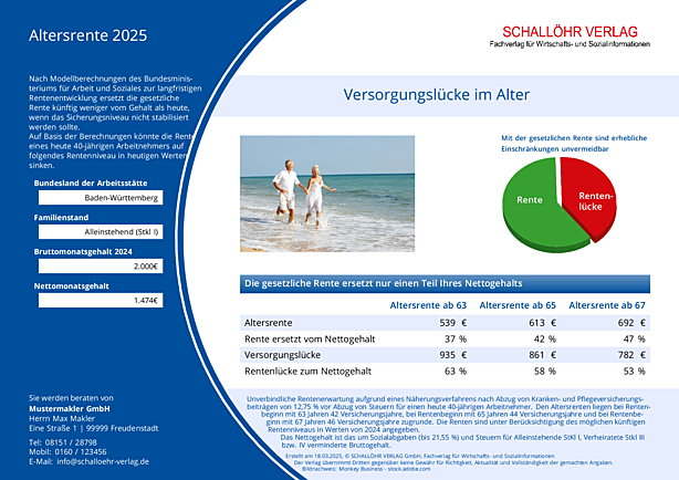 SV-Formular Altersrente