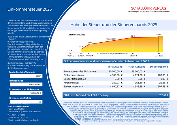 SV-Formular Einkommensteuer