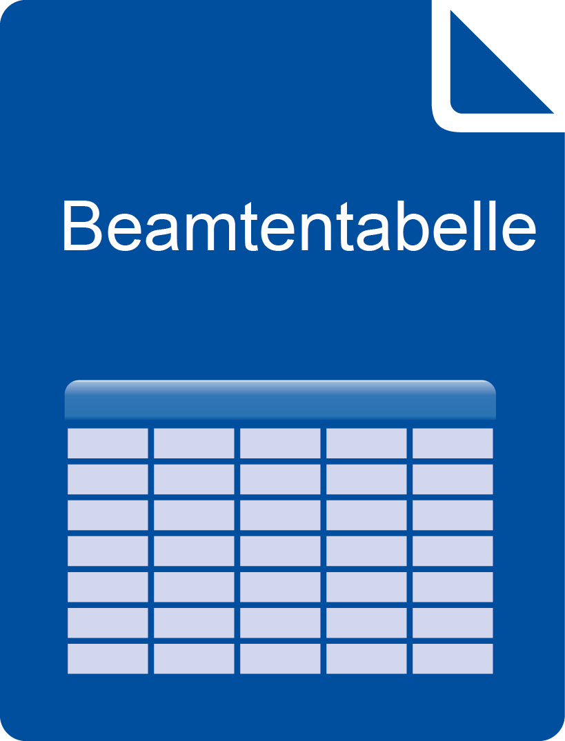 E-Book Beamtenversorgungstabelle