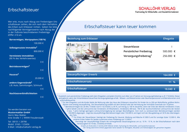 SV-Formular Erbschaftsteuer